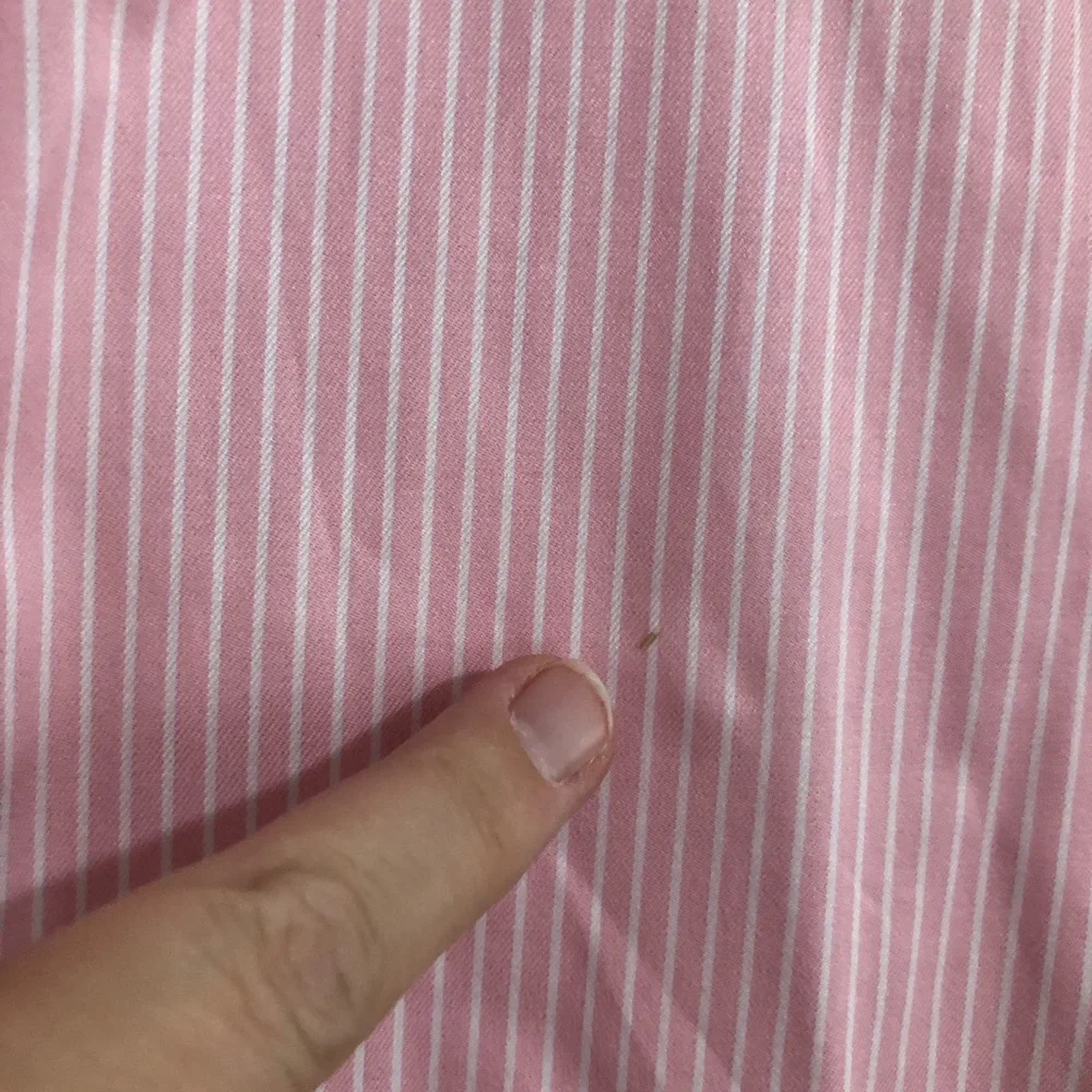 Charles Tyrwhitt Pink & White Striped button down Dress Shirt size 17 35 classic